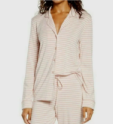 Juego de pijama Nordstrom Moonlight Dream talla L rosa tostado rayas pares #2  Foto 1 de 4
