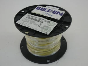 Carrete de alambre de conexión Belden 9921-004 1000' amarillo 22 AWG - ¡NUEVO excedente! - Imagen 1 de 4