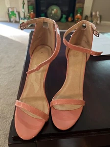 Liliana pink strap heels size 7 - Picture 1 of 5