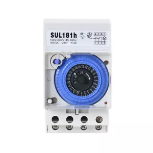 GEYA Programmable Mechanical Timer Relay Switch 16A 24 Hours Analog 100-240V - Picture 1 of 10