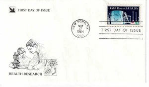 US Scott #2087, First Day Cover 5/17/84 New York Single Health Research - Picture 1 of 1