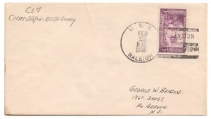 USS RALEIGH (CL-7) Light Cruiser • 1930 Naval Cover • WASHNGTON 1722-1799 Cancel - Picture 1 of 1