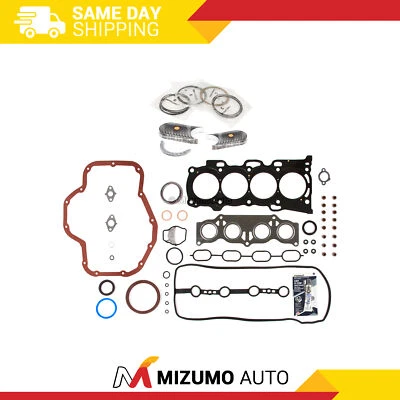 Full Gasket Set Bearings Rings Fit 2006 Toyota Rav4 2.4L DOHC 2AZFE - Image 1 of 4