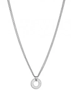 Collana Uomo Liu Jo Acciaio Inossidabile Con Anello Logo Liu Jo 62-68cm MLJ009 - Picture 1 of 1