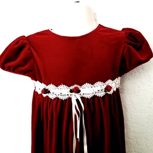 Maglione pantalone natalizio pezzo unico bambina velluto rosso marca Youngland TG 24 Mos - Foto 1 di 10