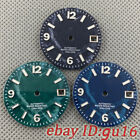 29mm Green luminous Sterile Black blue green Watch Dial Fit NH35/NH35A movement