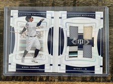 2022 National Treasures Miguel Cabrera Legendary Materials Booklet Platinum 2/3
