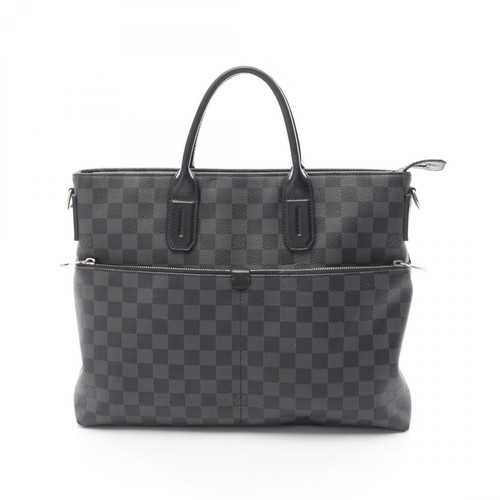 LOUIS VUITTON（LV） LOUIS VUITTON 7DW Valigetta Borsa a mano N41564 Damier tela grafite nera usata LV