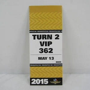 2015 May 13 Turn 2 VIP Suite #362 Parking Pass Practice Day Indianapolis 500 - Picture 1 of 4