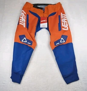Leatt Pants Moto GPX 4.5 Capetown Orange Blue Size XXL 38" Waist NEW - Picture 1 of 15