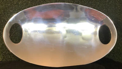 Nambe - Steve Cozzolino 2012 - Alloy Metal Handled Serving Tray,  14" X 8” - Image 1 of 4