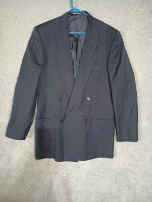 Gorgio Armani Blazer Abrigo Hombre 43 Largo Mani Vintage Lana Italia Foto 1 de 4