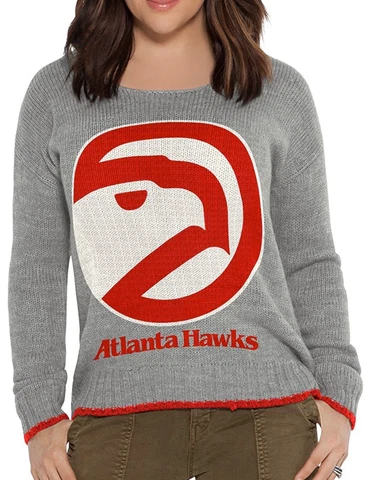 NBA Touch by Alyssa Milano Atlanta Hawks Women's All Laced Up Sweater Cover