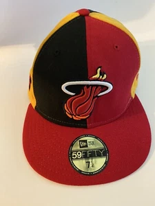 New Era Miami Heat 59fifty Hat 7 1/4 Hardwood Classics - Picture 1 of 9