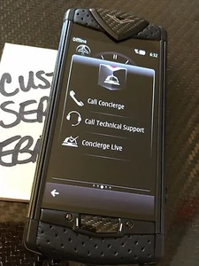 Genuine Vertu Constellation Touch Neon Silver CARBON FIBER Super RARE Brand NEW  - Picture 1 of 2