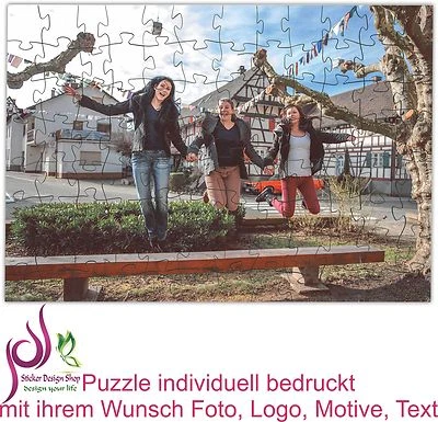 Photo Puzzle Jigsaw Custom Printed With Your Wish Photo Logo Motifs Text - Image 1 of 4