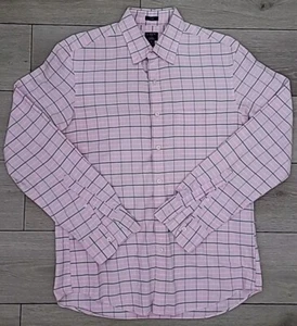 J Crew Slim Untucked Flex Oxford Pink Tattersall Check Medium Re-Imagined - Bild 1 von 5