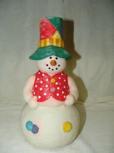 ANIMIERTER TANZENDER/SINGENDER SCHNEEMANN MIT KNÖPFEN SINGT "FROSTY D SNOWMAN" - Bild 1 von 1