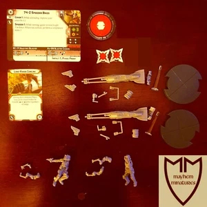 74-Z Speeder Bikes, Star Wars Legion, Imperial, Cards and Tokens - NO BOX - Picture 1 of 3