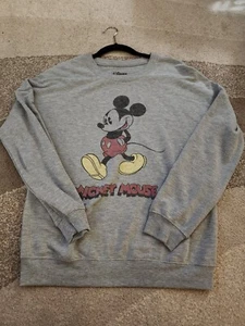 Disney Mickey Mouse Crew Neck Sweatshirt M - Picture 1 of 2