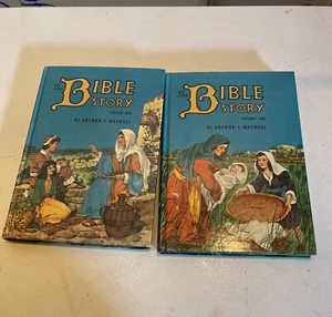 The Bible Story Hardcover Lot Antique - Picture 1 of 5