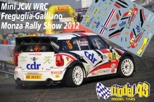 DECAL  1/43 - MINI WRC - FREGUGLIA   - Rally Monza   2012 - Imagen 1 de 1