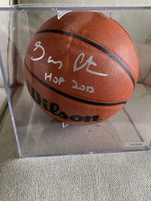 Gary Payton Signed Basketball HOF Inscribed - Image 1 of 4
