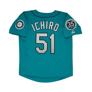 Ichiro Suzuki 2012 Seattle Mariners Home Road Alt Men's 35th Anniversary Jersey - Picture 1 of 29