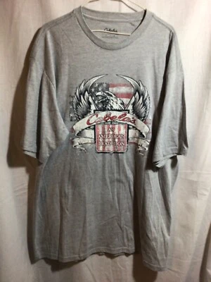 Cabela’s An American Tradition 1941 Red/White/Blue Eagle Gray T Shirt Large - Image 1 of 4