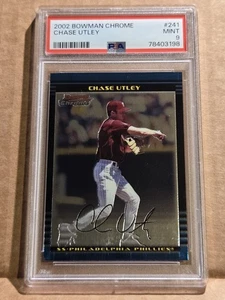 2002 Bowman Chrome #241 CHASE UTLEY RC PSA 9 Mint Phillies - Bild 1 von 2