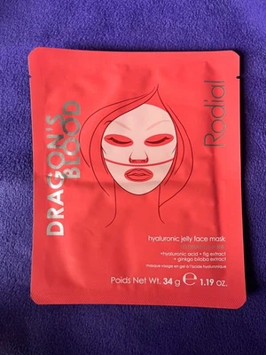 Rodial Dragon's Blood Hyaluronic Jelly Face Mask Hydrate Tone 34g Single Use - Image 1 of 2