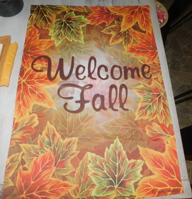 SALLY KESZLER BIENVENIDA OTOÑO 27 X 39 BANDERA CARSON Foto 1 de 4