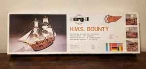 Vintage Sergal Mantua Holz Schiff Modellbausatz #785 H.M.S. Bounty Maßstab 1:60 Neu - Bild 1 von 10