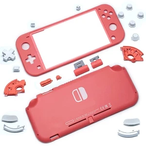 Replacement Housing Shell Front Back Faceplate for Nintendo Switch Lite - Coral - Picture 1 of 7