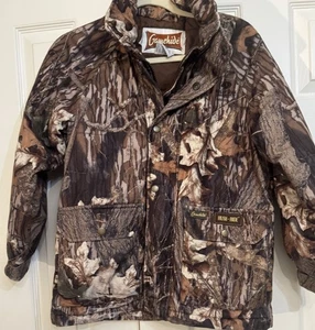 Kid/ Preteen? M Gamehide Hush Hide Mossy Oak Hooded Camouflage Hunting Jacket - Picture 1 of 6