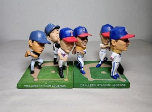 Lotto di 2 Bobble Heads vintage Tulsa Drillers Baseball Stadium Legends *senza pipistrelli* - Foto 1 di 12