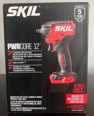 Llave de impacto inalámbrica SKIL PWRCORE12 sin escobillas de 3/8" velocidad variable *NUEVA* Foto 1 de 2