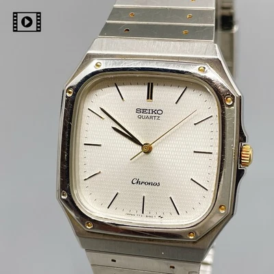 【N Como Nuevo】 Reloj Para Hombre Vintage SEIKO Chronos 7731-5130 32mm Esfera Plateada Stock en EE. UU. Foto 1 de 4