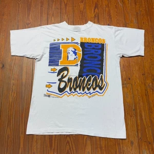 Vintage Denver Broncos Shirt Mens Size Medium Magic Johnson NFL 1992 90s - Picture 1 of 12