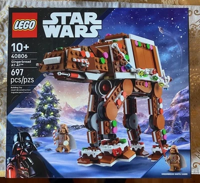 Lego 40806 Star Wars Holiday Gingerbread AT-AT Darth Vader 697 pcs - Image 1 of 2