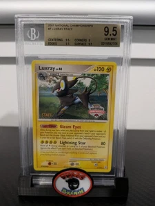 Pokemon Card 2007 PSA BGS 9.5 LUXRAY STAFF Promo 7/130 National Championship - Picture 1 of 3