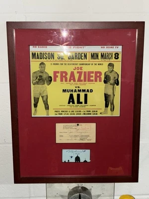 Authentic Signed Boxers, Muhammad Ali & Joe Frazier  - Image 1 of 4