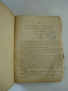 Cours de mécanique rationnelle -M. Appell-Librairie scientifique A. Hermann-1888 - Picture 1 of 24