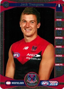 2014 Melbourne Demons AFL TeamCoach Silver Card - Jack Trengove - Picture 1 of 3
