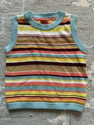 Chaleco Suéter MISSONI for TARGET Multicolor Rayas Cuello Redondo NIÑAS Talla M Mediano Foto 1 de 2