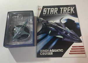 Star Trek Xindi Aquatic Cruiser #65 With Magazine -Eaglemoss - Picture 1 of 12