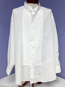 Tuxedo Shirt Men's Formal Wear Assorted Styles White Pleated Plus Sizes 3X-6X - Picture 1 of 19