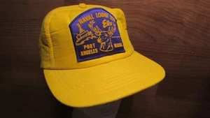 De colección Años 80 Naval Elks Lodge 353 Port Angeles Parche Snapback Gorra Dorada - Imagen 1 de 6