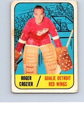 VINTAGE HOCKEY CARD TOPPS 1967 DETROIT RED WINGS ROGER CROZIER NO847