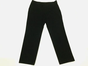 Talbots Womens Size 14 Black Heritage Dress Pants Stretch 30" Inseam Tapered Leg - Picture 1 of 13